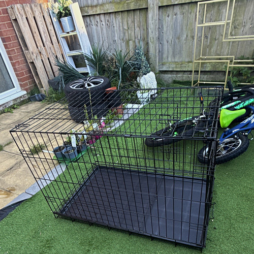 Black folding steel - black, dog