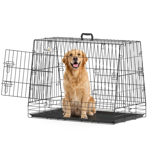Pawhut car dog crate - car, 35"