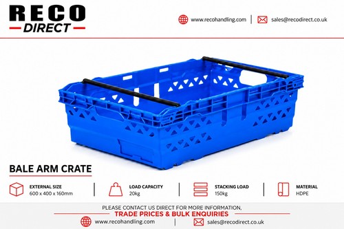 Used blue 60x40x16cm bale - used,