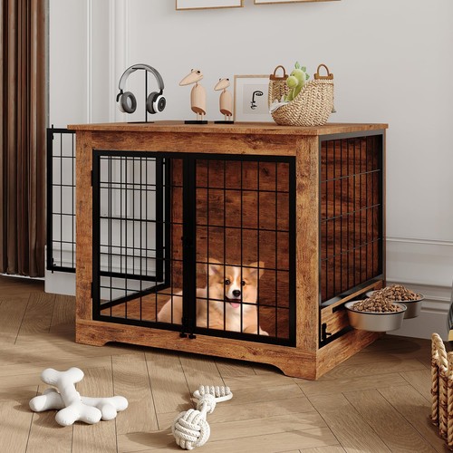 Dog cage pet crate - cage, wooden