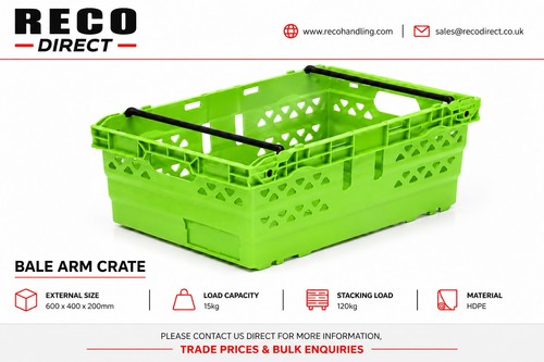 Lime green used bale - bale, arm