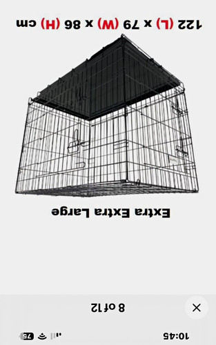 Hugglepets folding metal - metal, dog