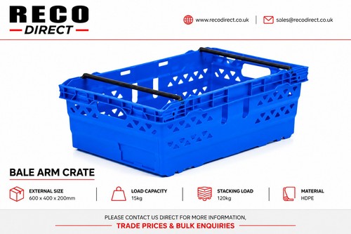 100 used bale arm - x, crate