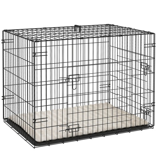 Foldable dog crate with - dog,