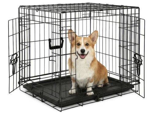 Door metal dog - door, with