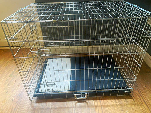 Metal folding wire dog - metal,