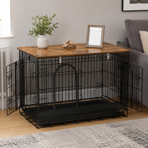 Dog crate furniture - dog,